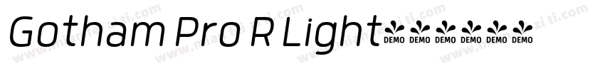 Gotham Pro R Light字体转换